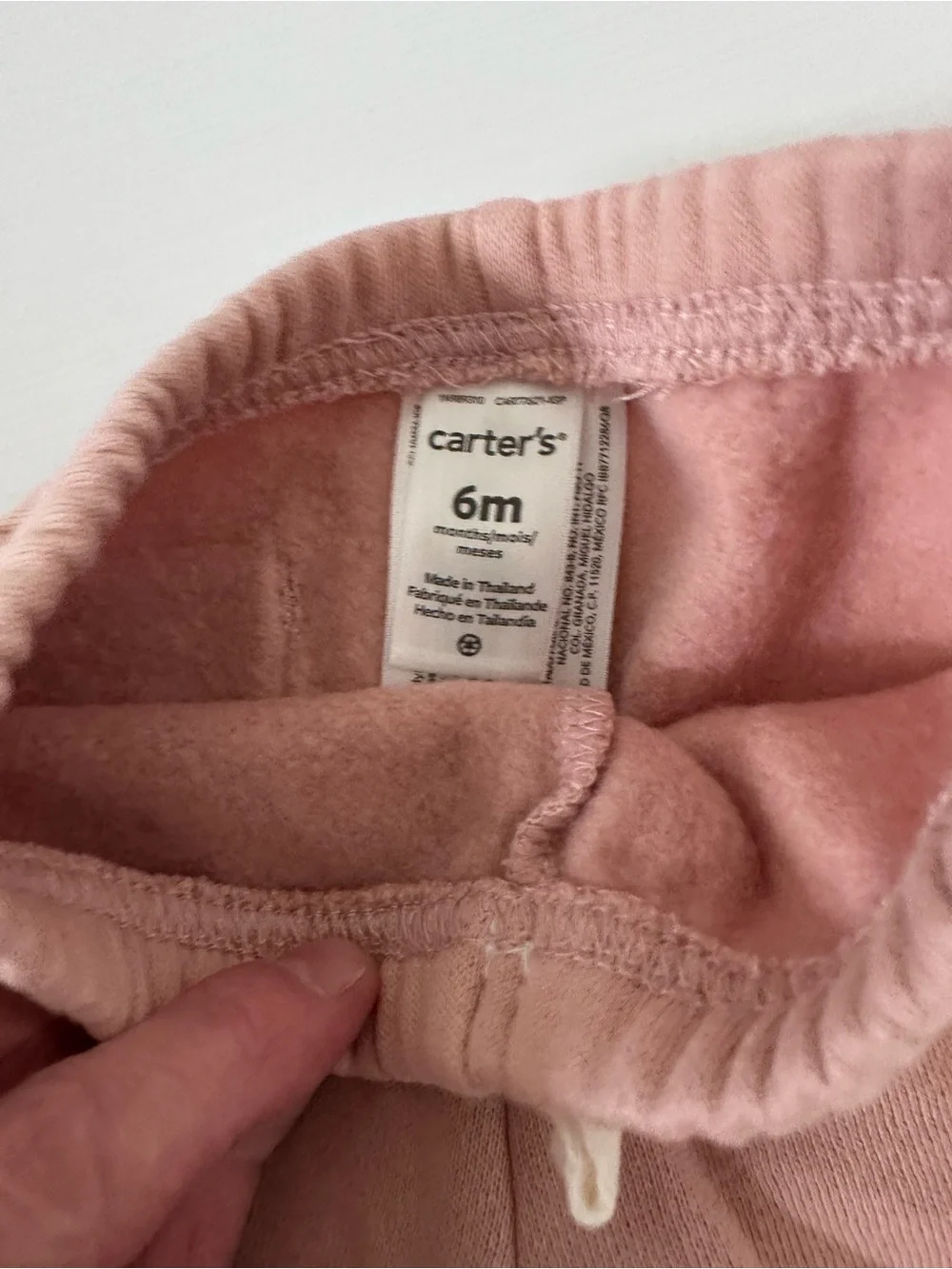 Carter's Dusty Pink Hoodie & Jogger Set Size 6 Months